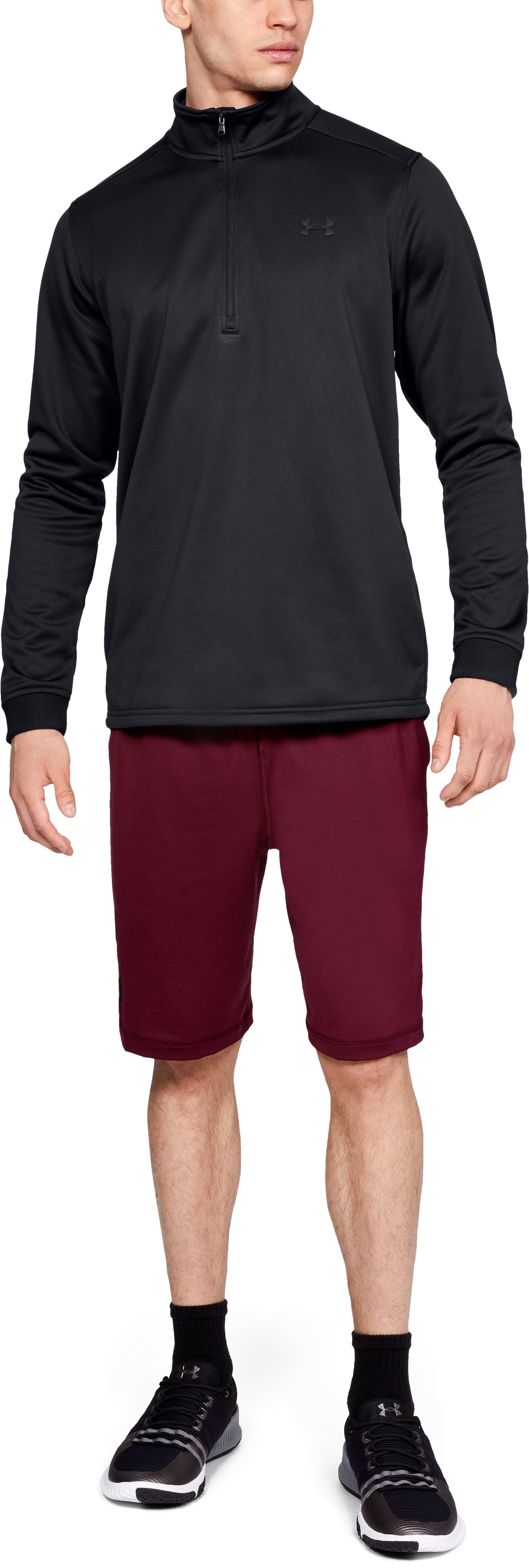 Under Armour Fleece Maglia a Maniche Lunghe – Nero