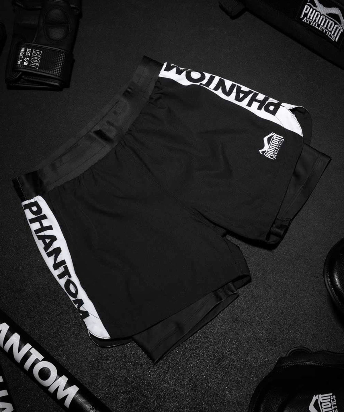 Short de MMA Phantom Athletics Fusion 2In1 Apex - Noir