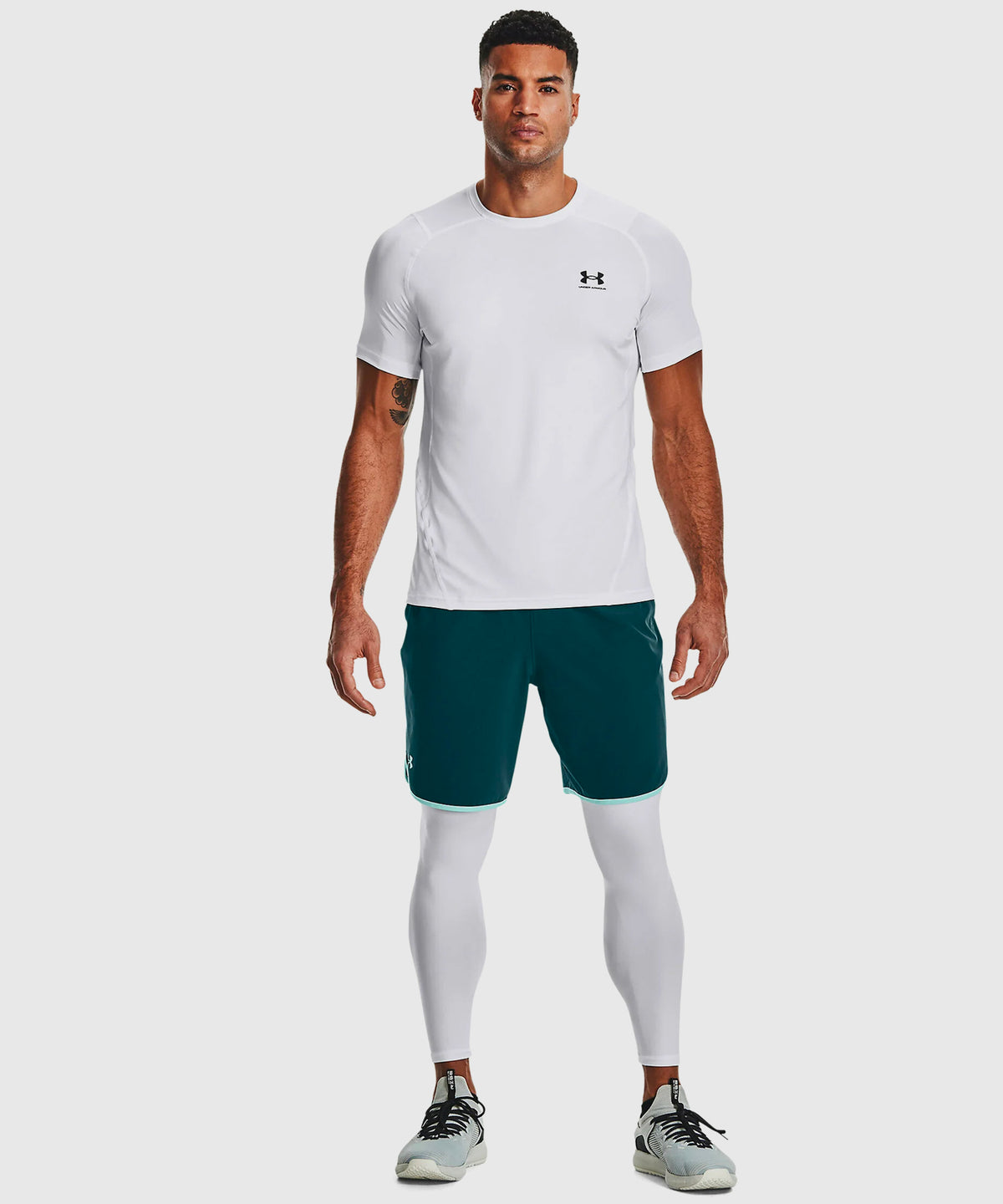 Pantalon De Compression Under Armour Heatgear® Armour - Blanc
