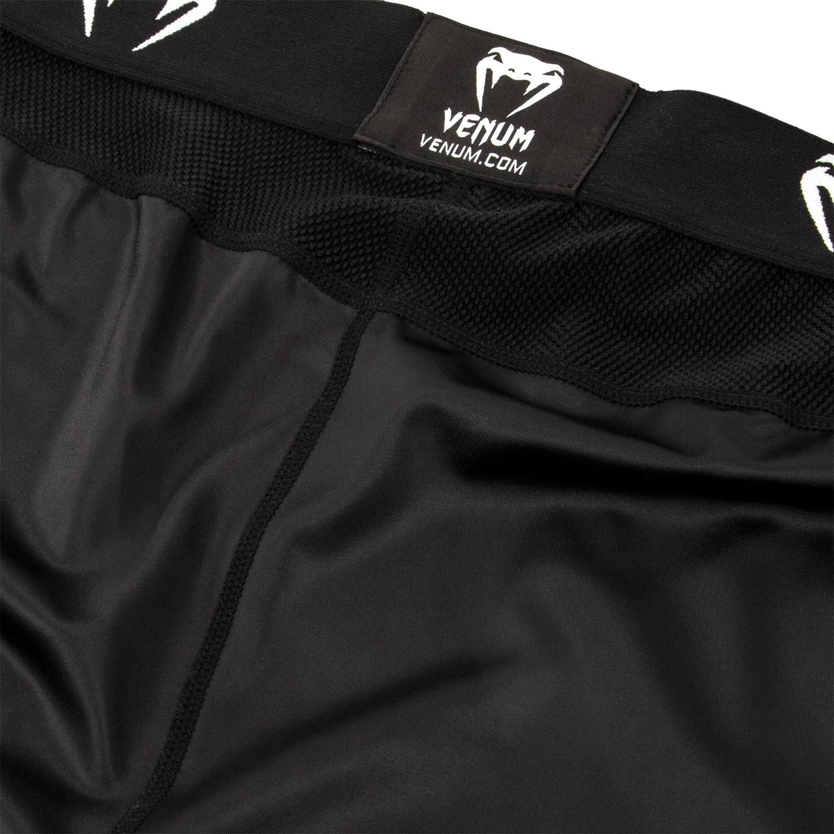 Venum Logos Compression Pants - Black/White