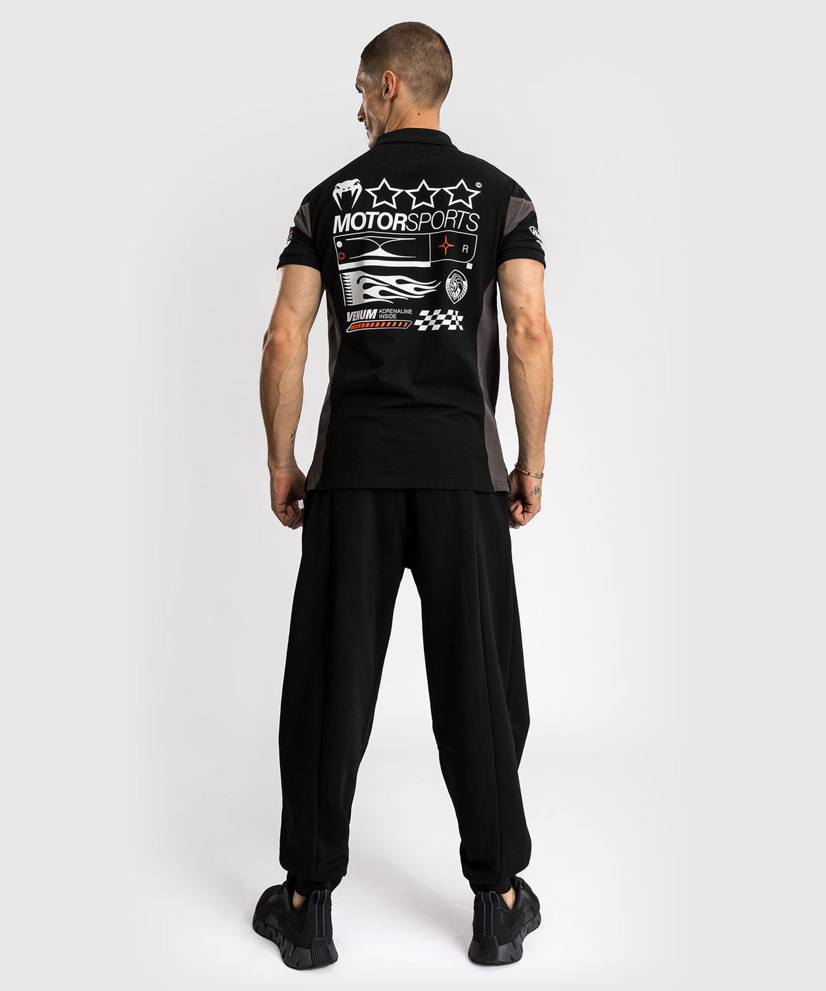 Venum Motorsport Polo de Algodón - Negro Profundo