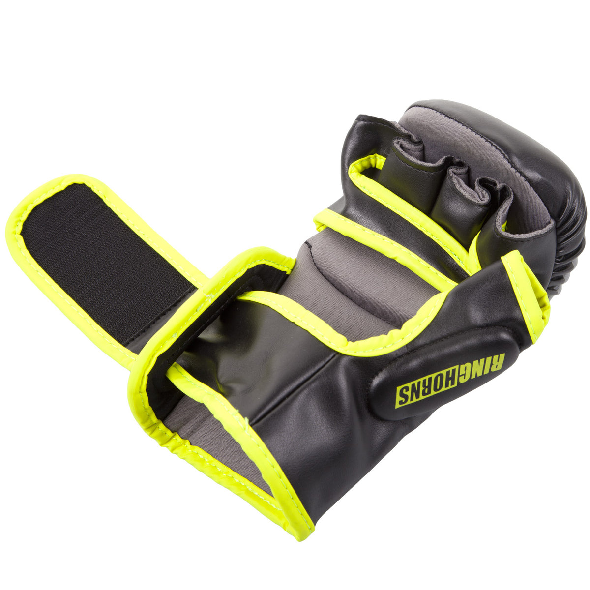 Ringhorns Charger sparring gloves - Black/Fluorescent Yellow