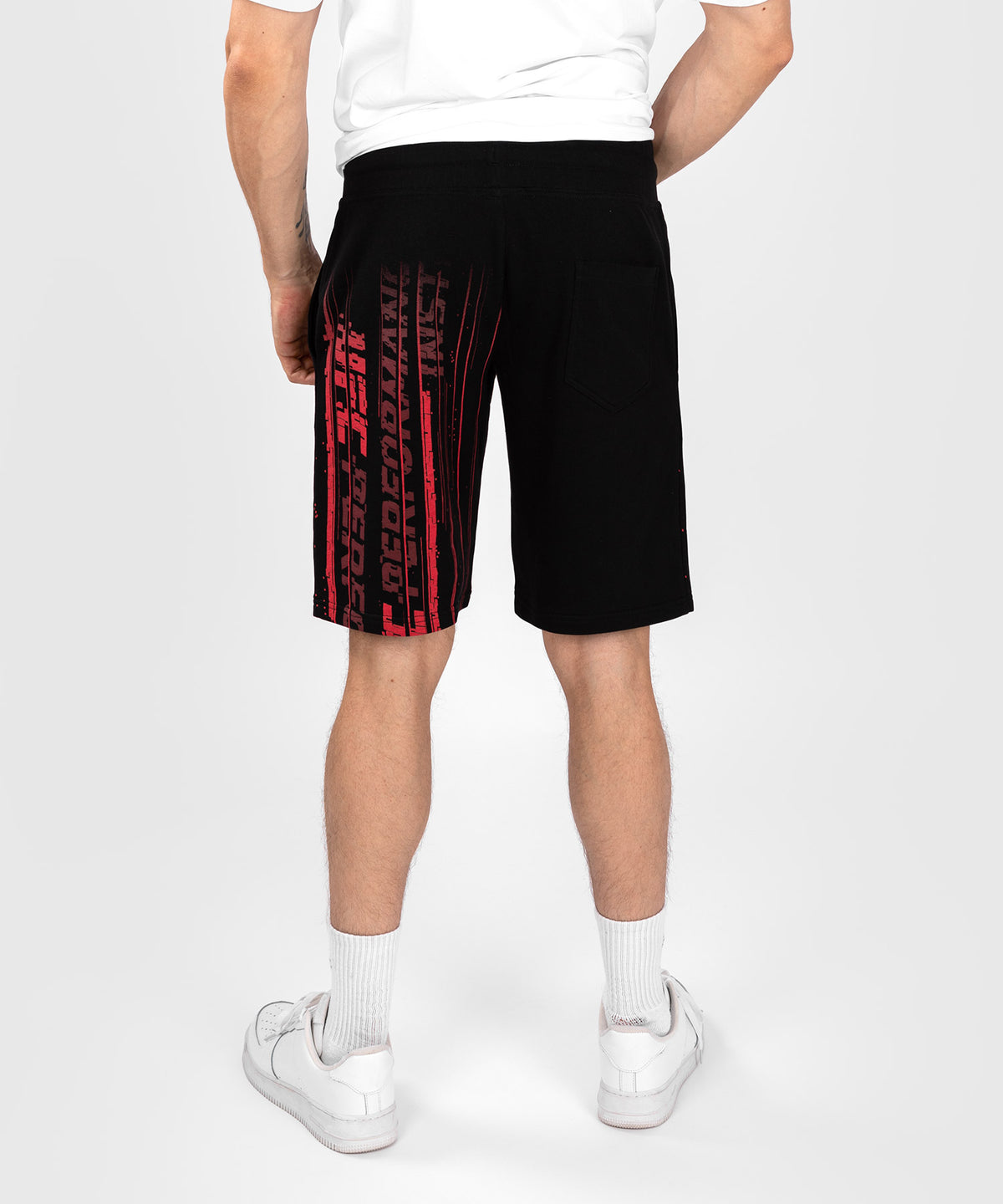 UFC Venum Performance Institute 2.0 Pantaloncini in Cotone per Uomo - Nero/Rosso