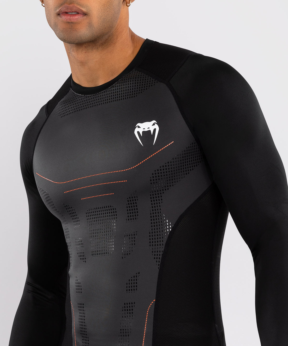 Venum Technical 3.0 Camiseta de Manga Larga Rashguard - Grafito