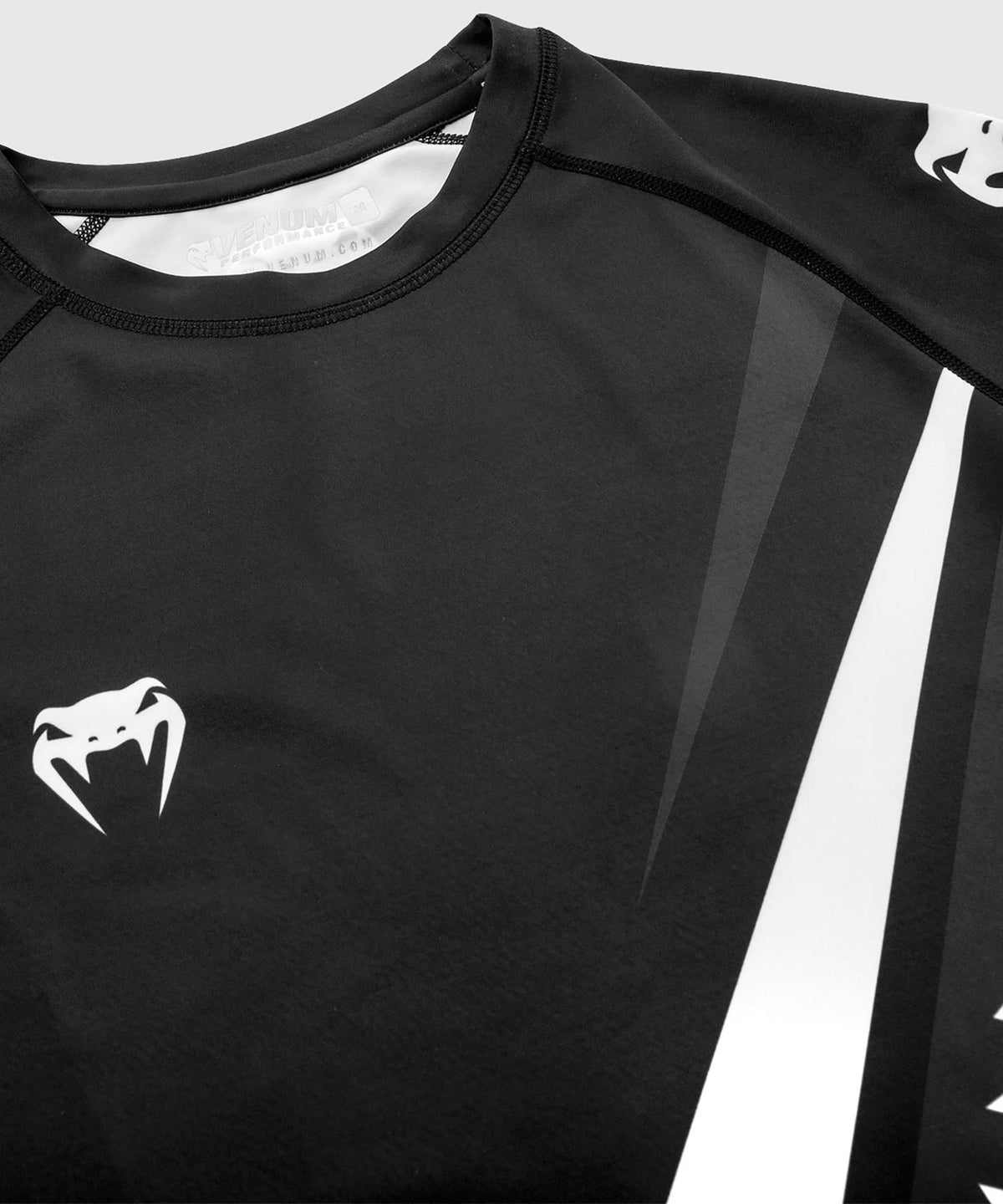 Rashguard Venum Contender 4.0 - Long Sleeve - Black/Grey-White