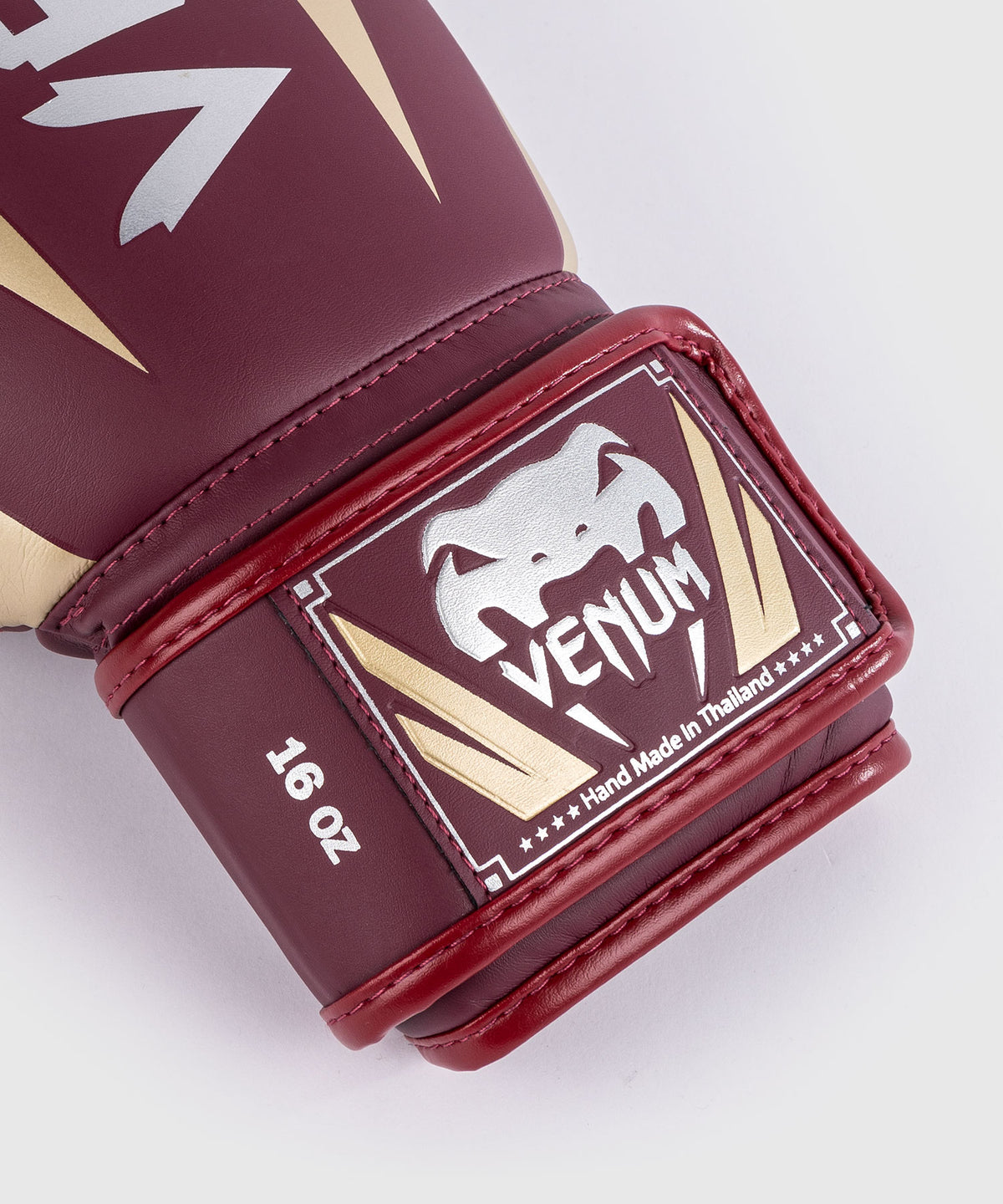Venum Elite Guantes de Boxeo - Borgoña/Dorado