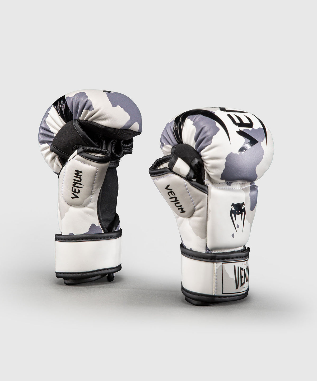 Gants de Sparring Venum Elite - Blanc/Gris Clair