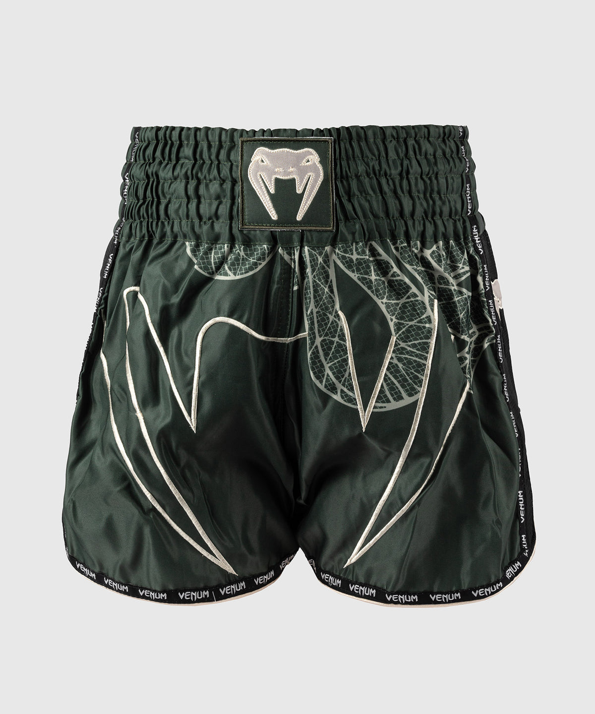 Short de Muay Thai Venum Serpenti – Kaki/Bronze/Ivoire