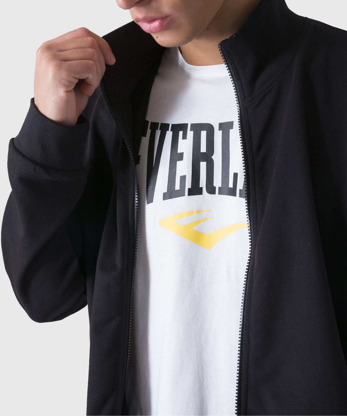 Everlast Back Square Jacke mit Reißverschluss - Schwarz