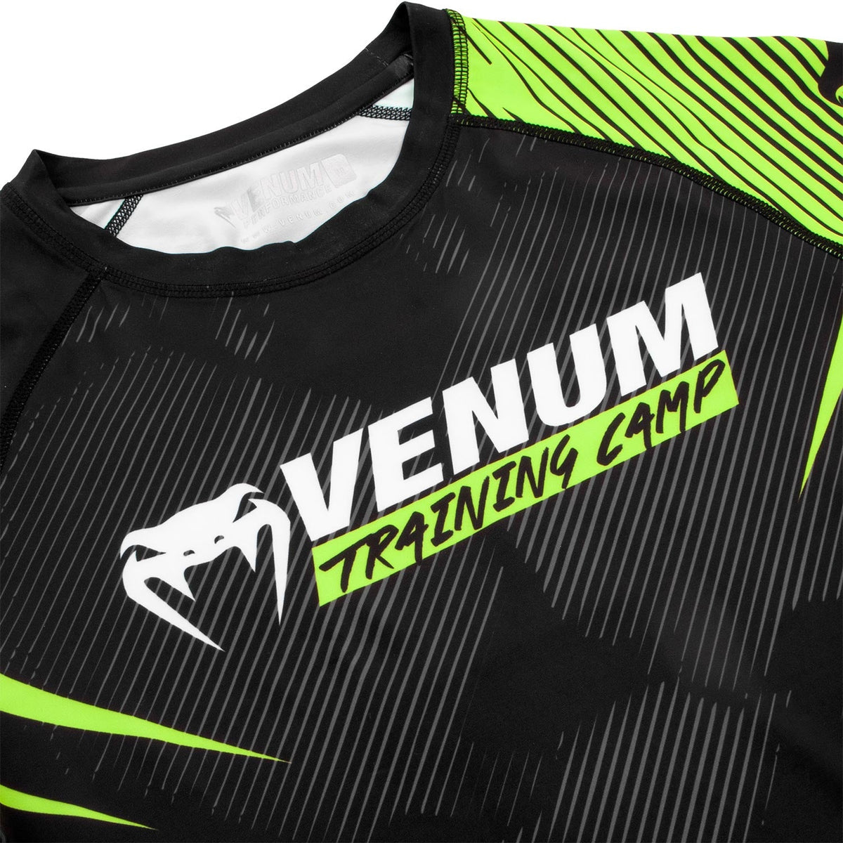 Rashguard Venum Training Camp 2.0 - Long Sleeve - Black/Yellow Fluo