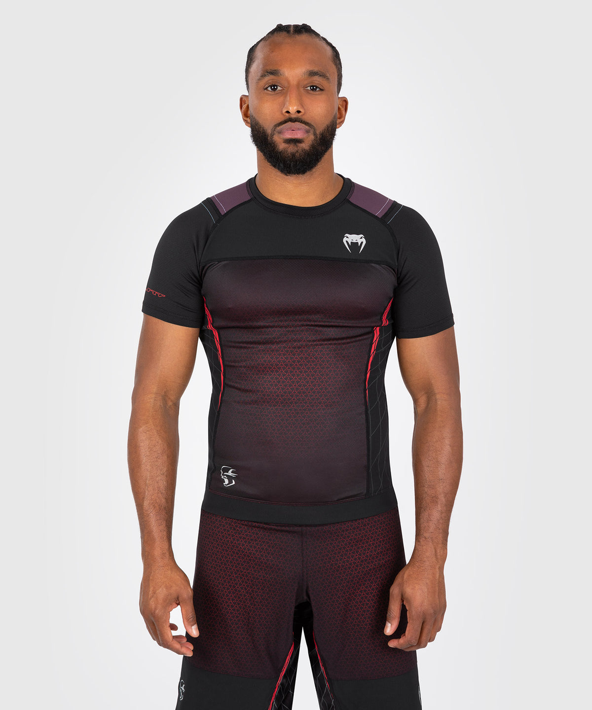 Rashguard à manches courtes pour hommes Venum x Dodge Banshee - Noir