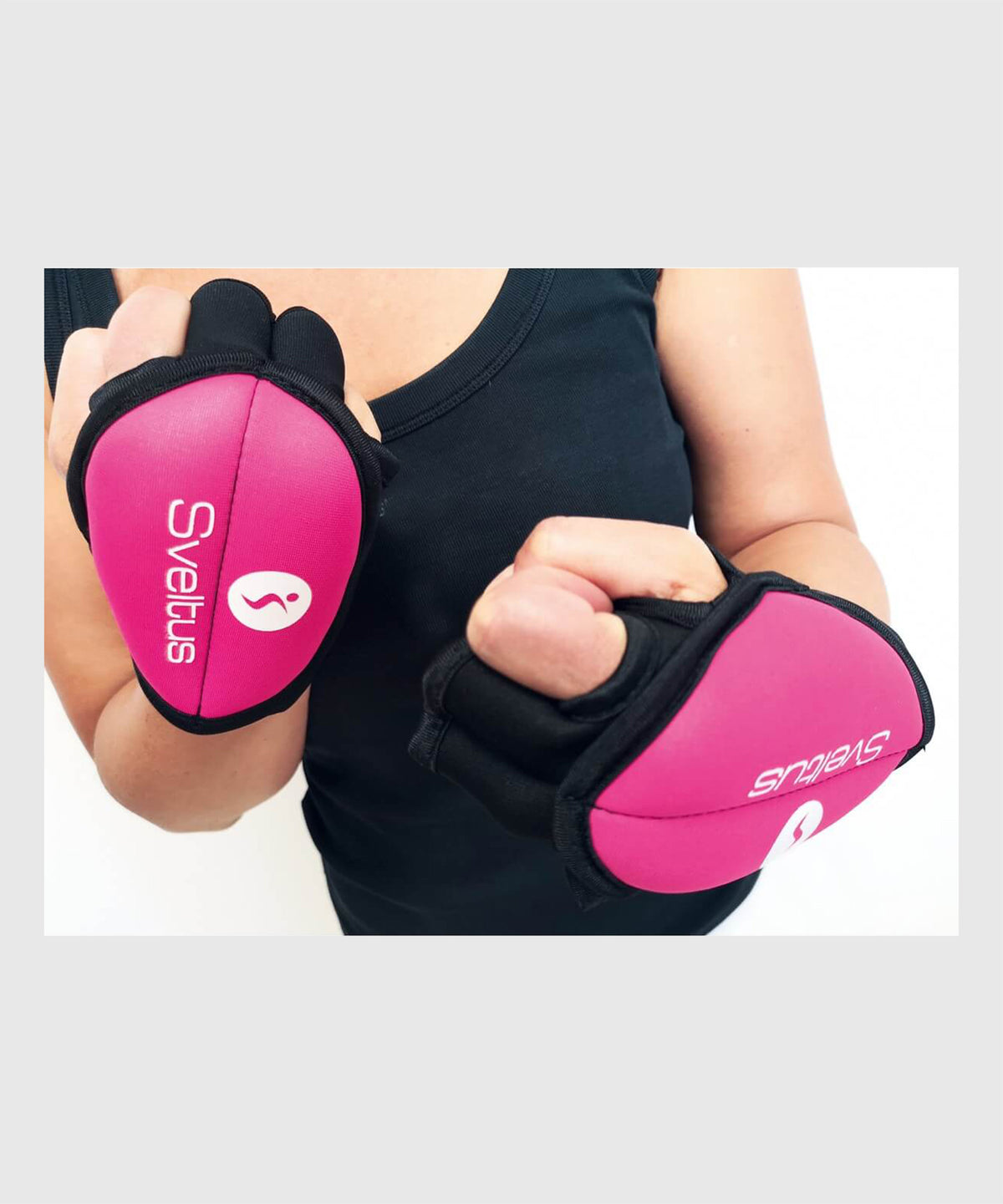 Sveltus Piloxing Gloves 250g Pack of 2 - Pink/Black