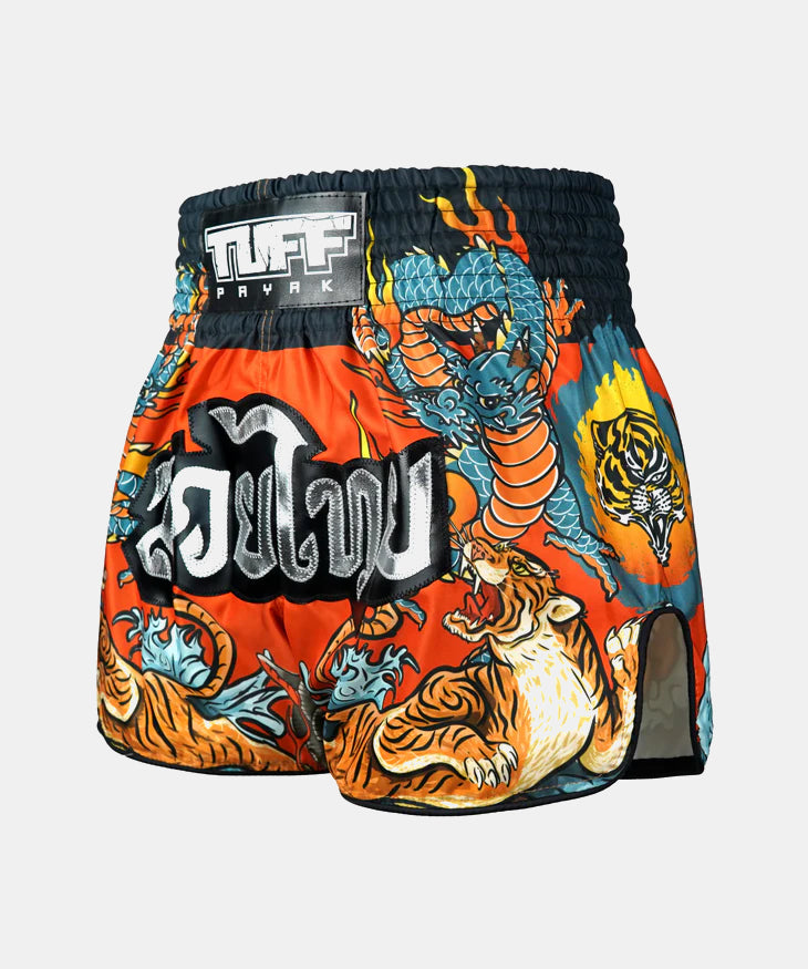 Short De Muay Thai Tuff Payak The Masked Warrior - Orange
