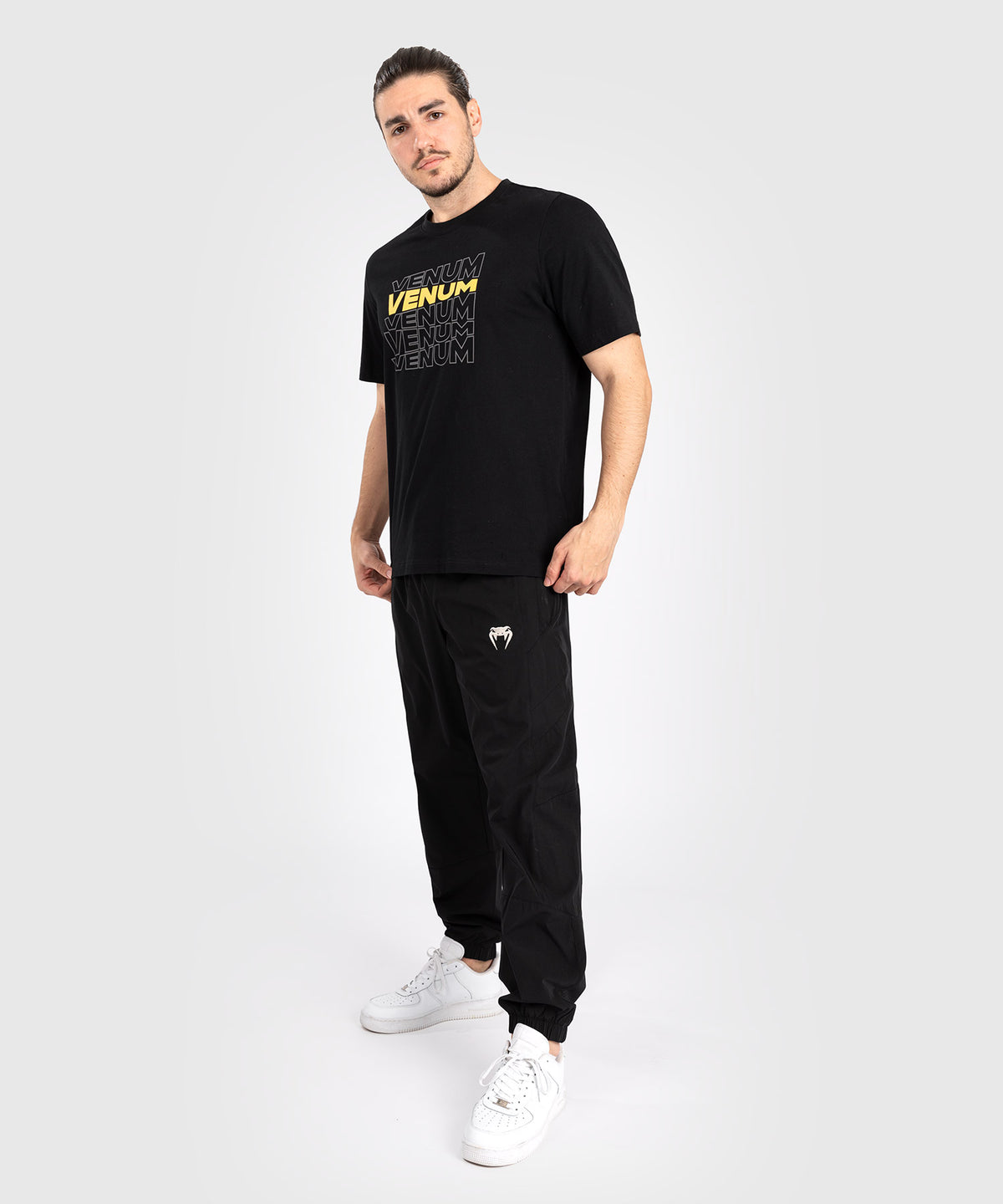 T-shirt à manches courtes pour Hommes Venum Vertigo - Noir/Jaune