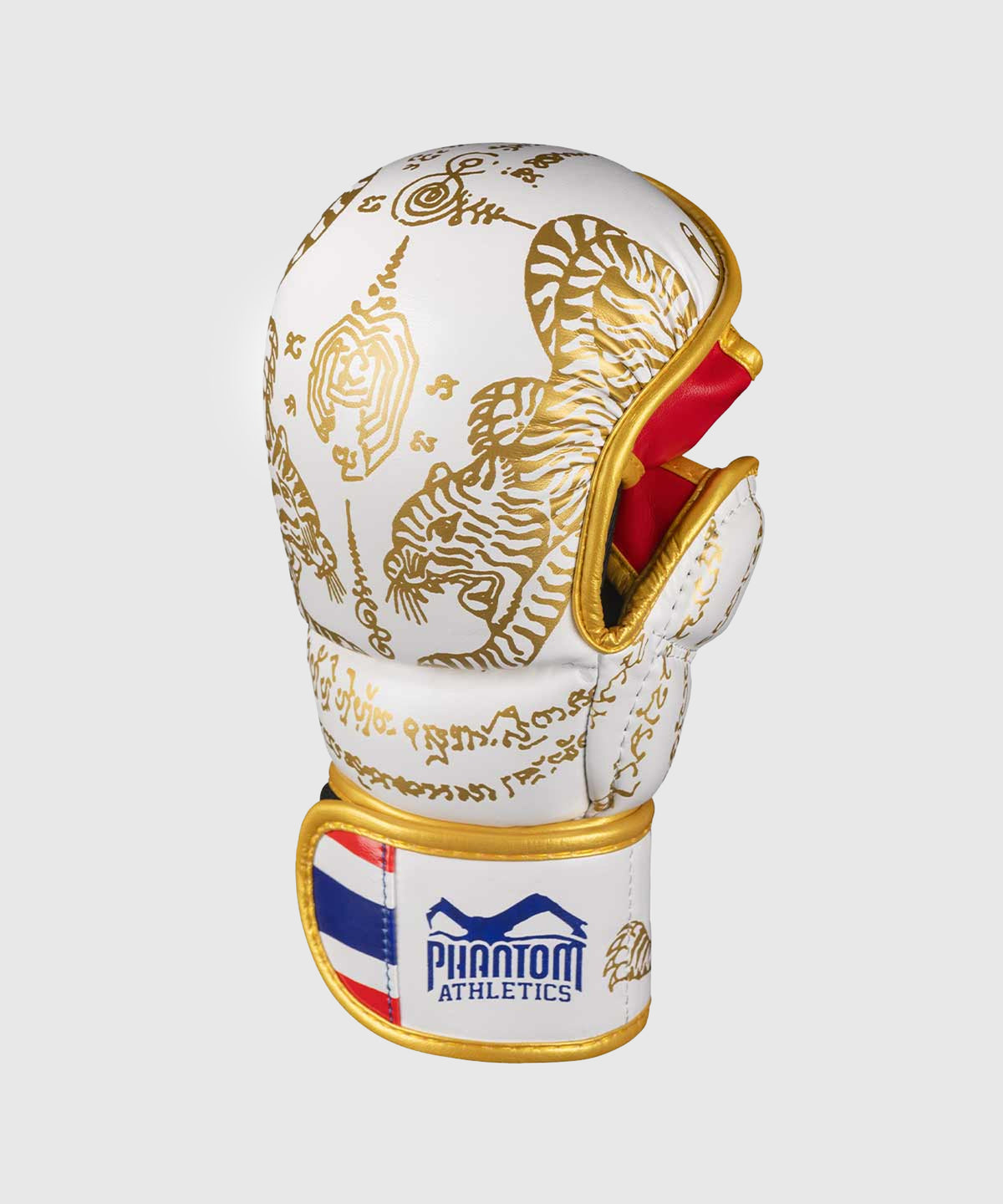 Phantom Athletics Muay Thai Limited Edition MMA-Sparring-Handschuhe - Weiß/Gold