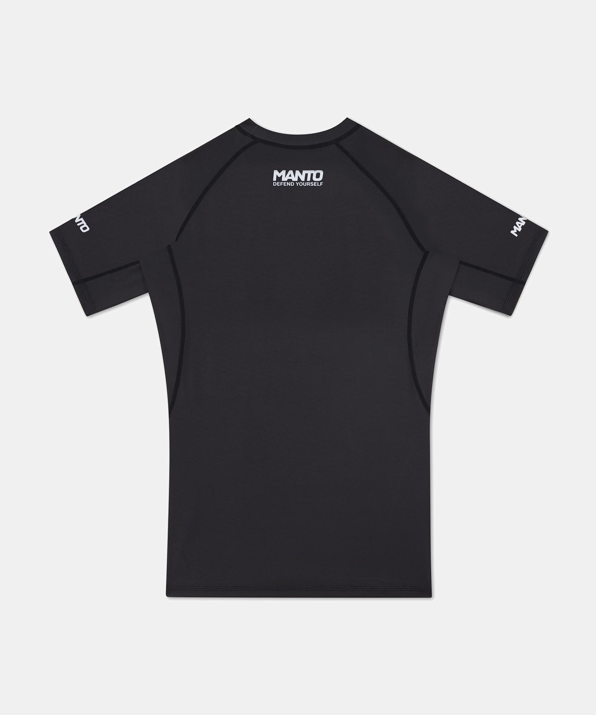 Manto Logo Short Sleeve Rashguard - Black