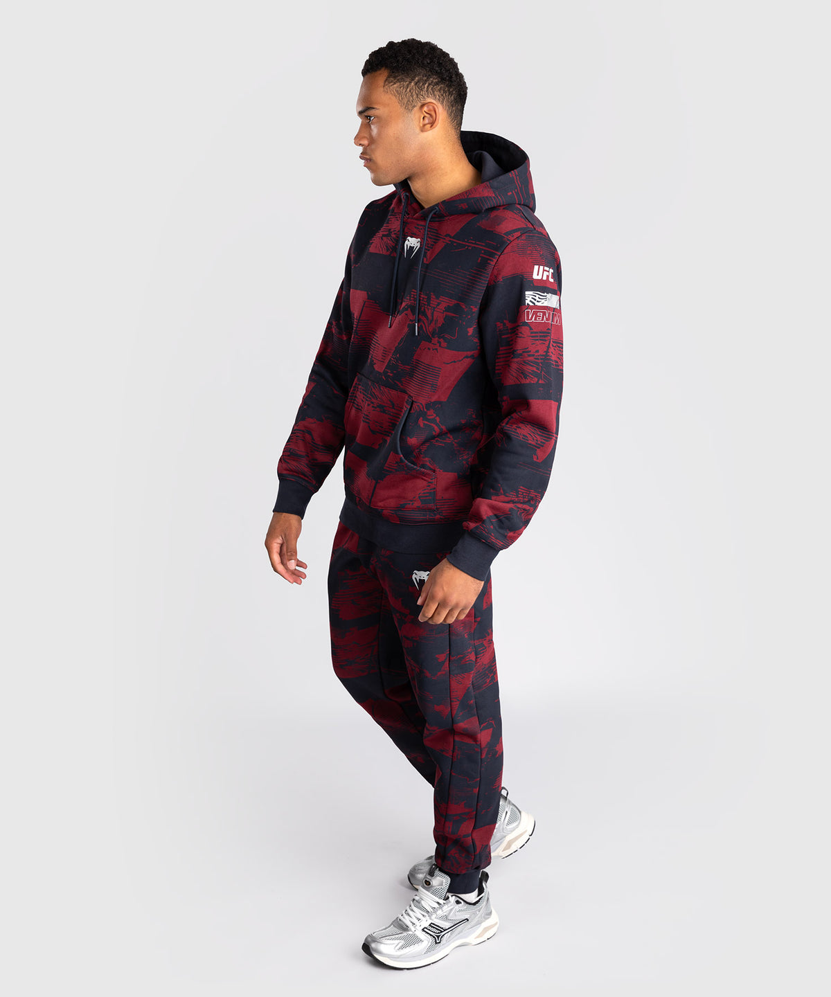 UFC Zenith by Venum Authentic Fight Week Felpa Uomo - Blu navy/Bordeaux/Argento
